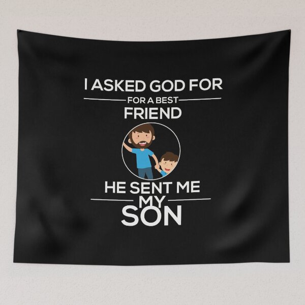 Item preview, Asked God For A Best Friend He Sent My Son designed and sold by Vroomie.