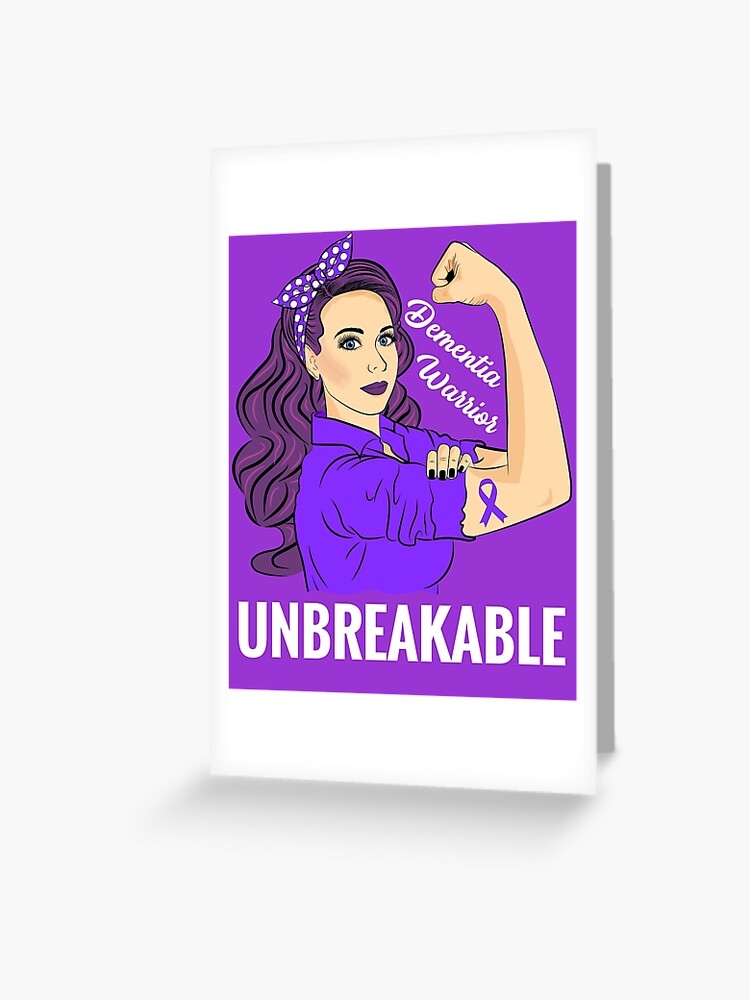 Dementia Alzheimer's Awareness T-Shirt Warrior Unbreakable Dementia Alzheimer's Awareness T-Shirt Warrior Unbreakable