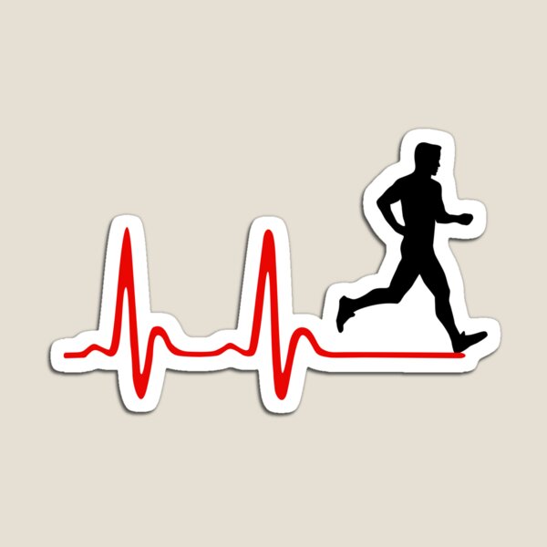 Item preview, Running, Runner and Heartbeat designed and sold by claudiasartwork.