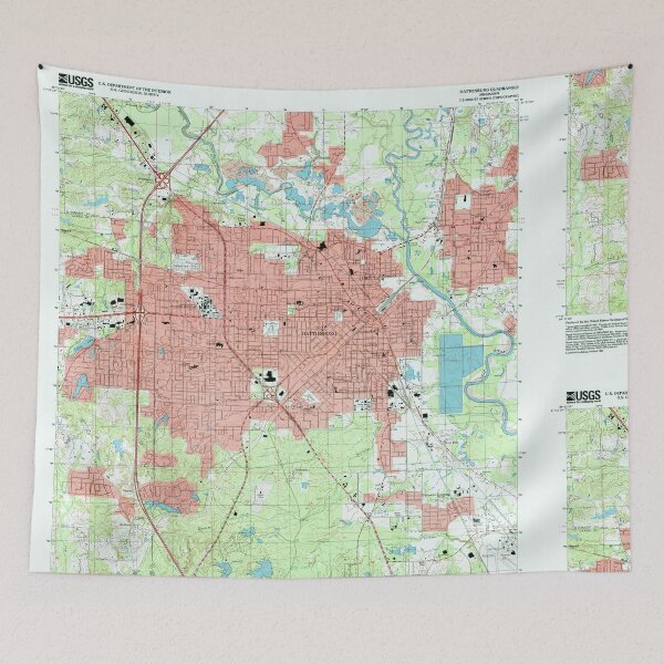 Item preview, USGS TOPO Map Mississippi MS Hattiesburg 335775 1996 24000 designed and sold by WetdryvacRBO2.