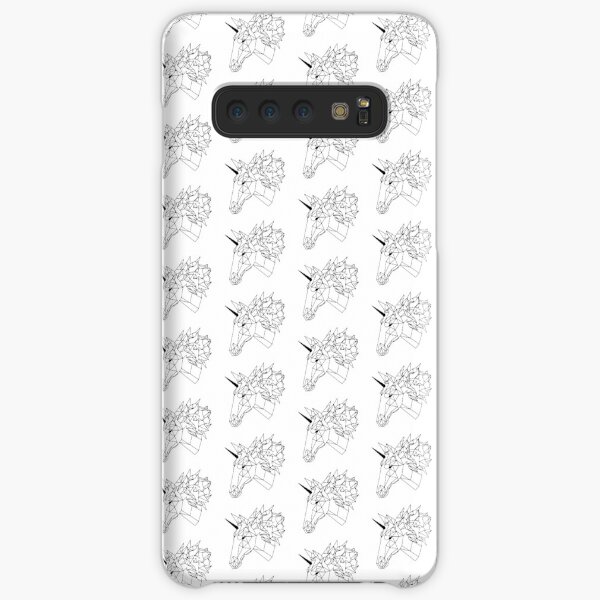 Unicornio Geometrico I Low Poly I Line Art Funda rígida para Samsung Galaxy