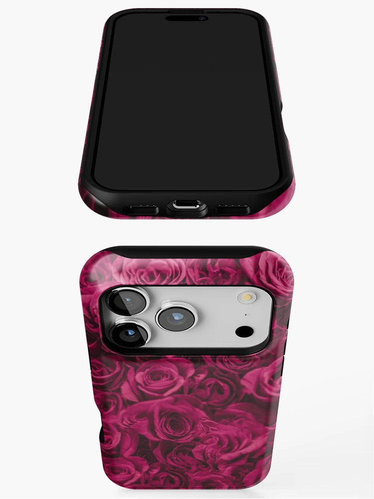 Thumbnail 3 of 4, iPhone Case, Pink Roses designed and sold by Leah Flores.