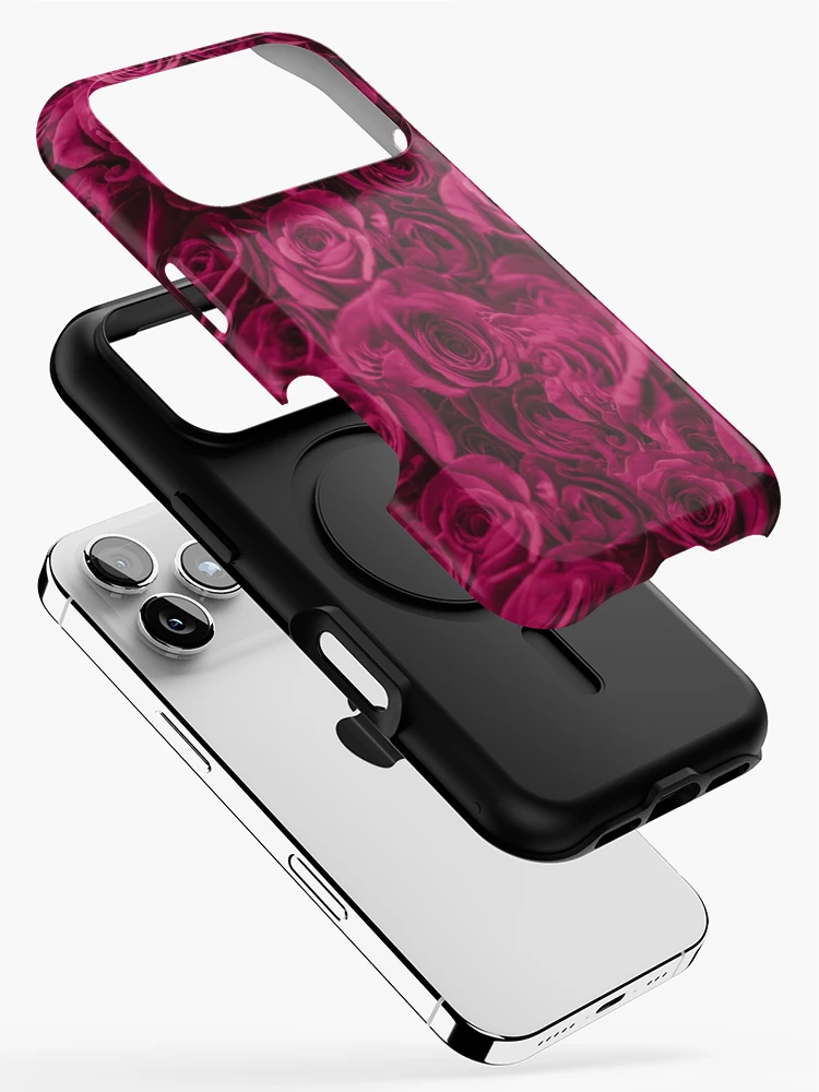 Thumbnail 2 of 4, iPhone Case, Pink Roses designed and sold by Leah Flores.