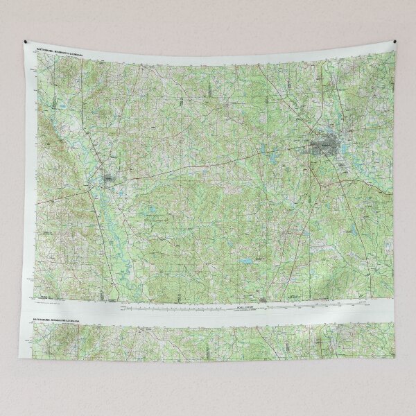 Item preview, USGS TOPO Map Mississippi MS Hattiesburg 337216 1994 100000 designed and sold by WetdryvacRBO2.