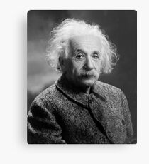 Lienzo metálico Albert Einstein