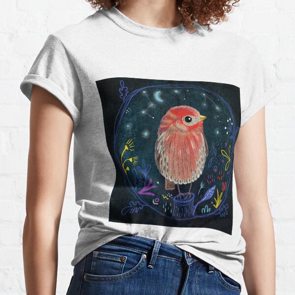 Fehérlólánya - Glowing Birds / House finch Classic T-Shirt