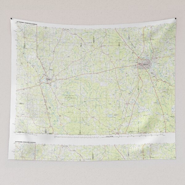 Item preview, USGS TOPO Map Mississippi MS Hattiesburg 337217 1984 100000 designed and sold by WetdryvacRBO2.