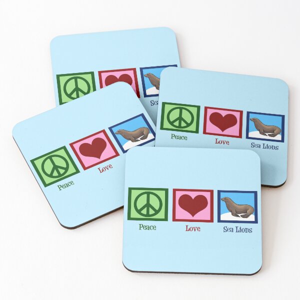 Item preview, Peace Love Sea Lions designed and sold by Epic Love Designs.