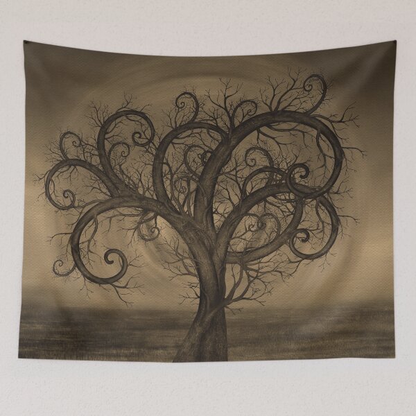 Item preview, Golden Spiral Tree Sepia designed and sold by Nartissima.
