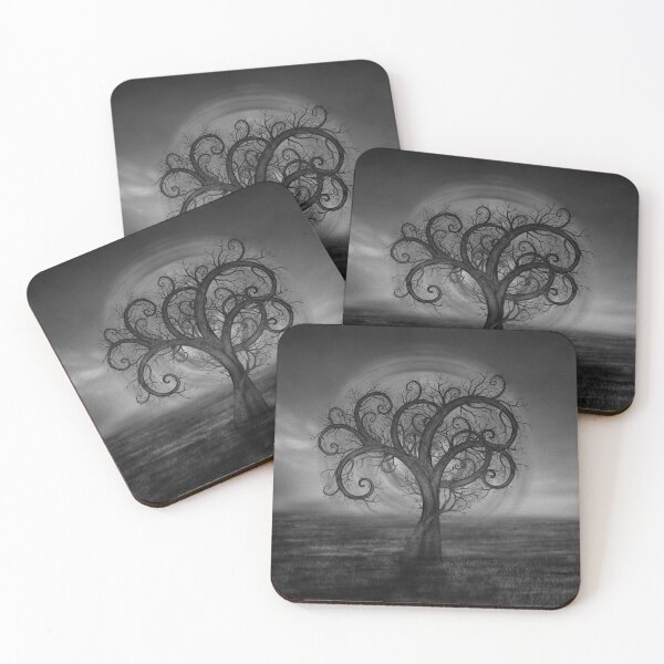 Item preview, Golden Spiral Tree Black and White designed and sold by Nartissima.