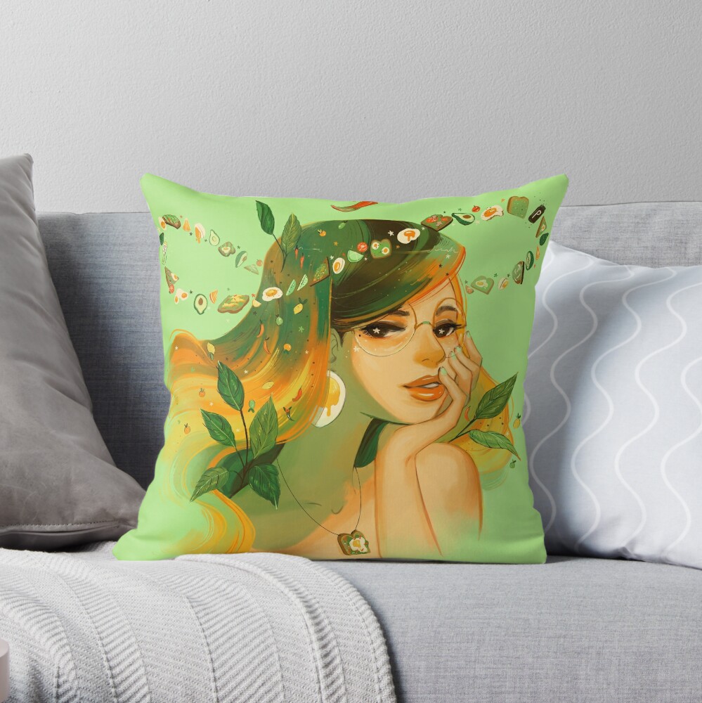 oodie avocado and toast pillow