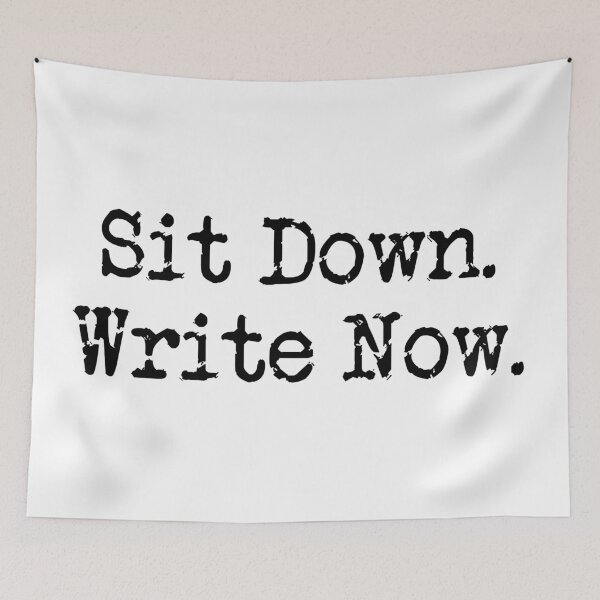 Item preview, Sit Down. Write Now. Black Type designed and sold by TeaRoseWriter.