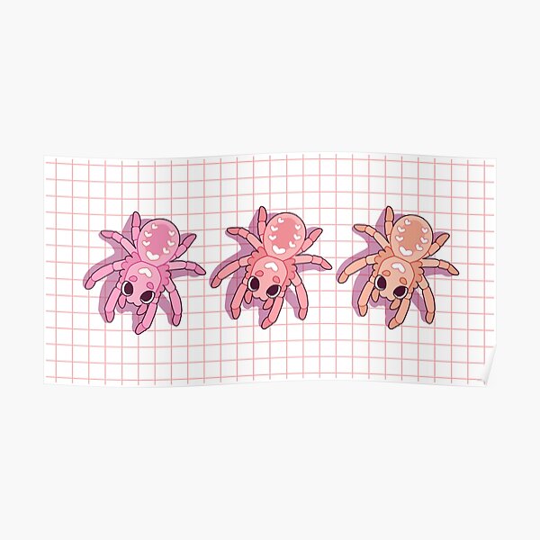 "Kawaii Spiders" Poster For Sale By MademoiselleZim | Redbubble