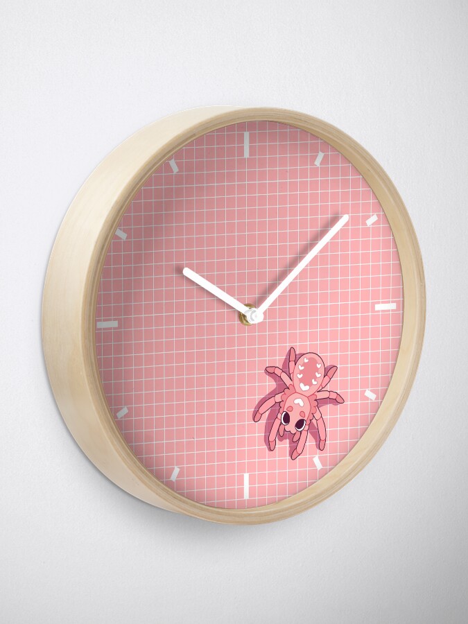 Alternate view of Kawaii Spiders Clock
