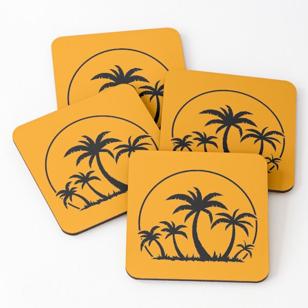 Item preview, Palm Trees And Sunset in Black designed and sold by fizzgig.