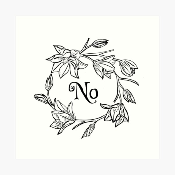 No Flowers Art Print
