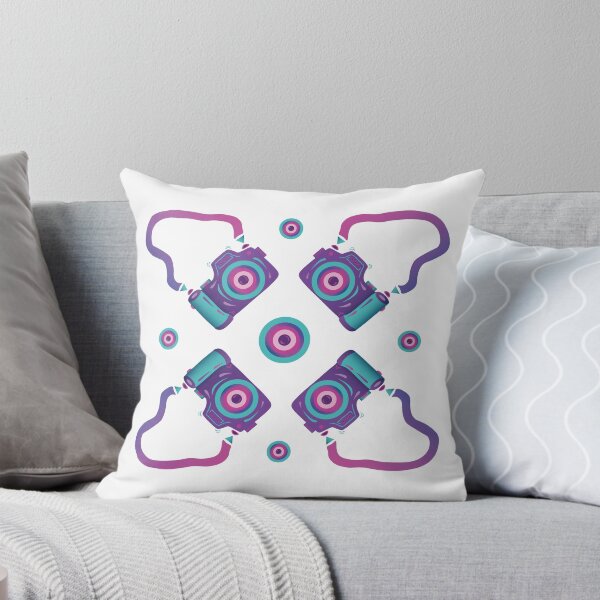 Item preview, Pattern of purple fotocameras designed and sold by Anna Zakharova.