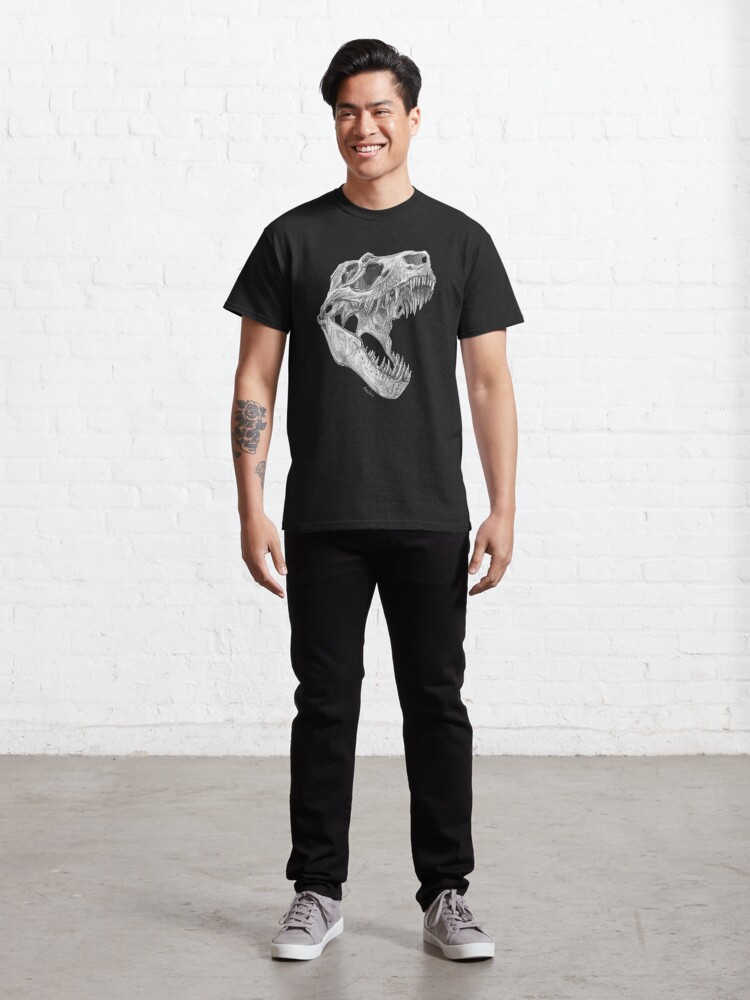Alternate view of T-rex skull Classic T-Shirt