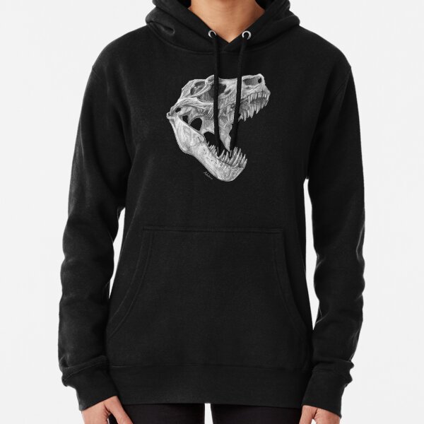 T-rex skull Pullover Hoodie