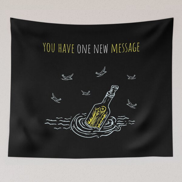 Item preview, Sea botle new message poster with birds designed and sold by Anna Zakharova.