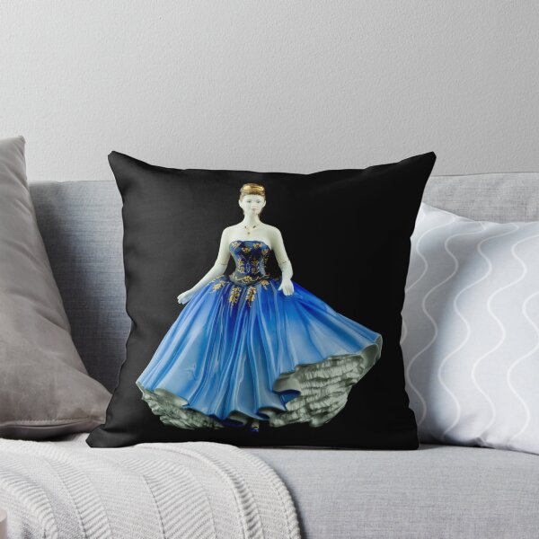 Item preview, Bone China Figurine wearing a Blue Dress designed and sold by Graphics By Craig.