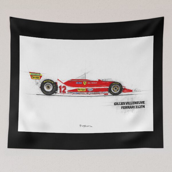 Item preview, Gilles Villeneuve - 312 T4 - Tech style designed and sold by JageOwen.