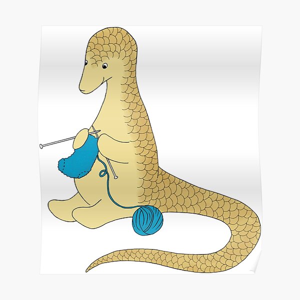 Pipisin Pangolin knitting socks Poster