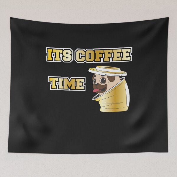 Item preview, Pug in the coffee mug. Its Coffee Time Pug in Cup designed and sold by dm4design.