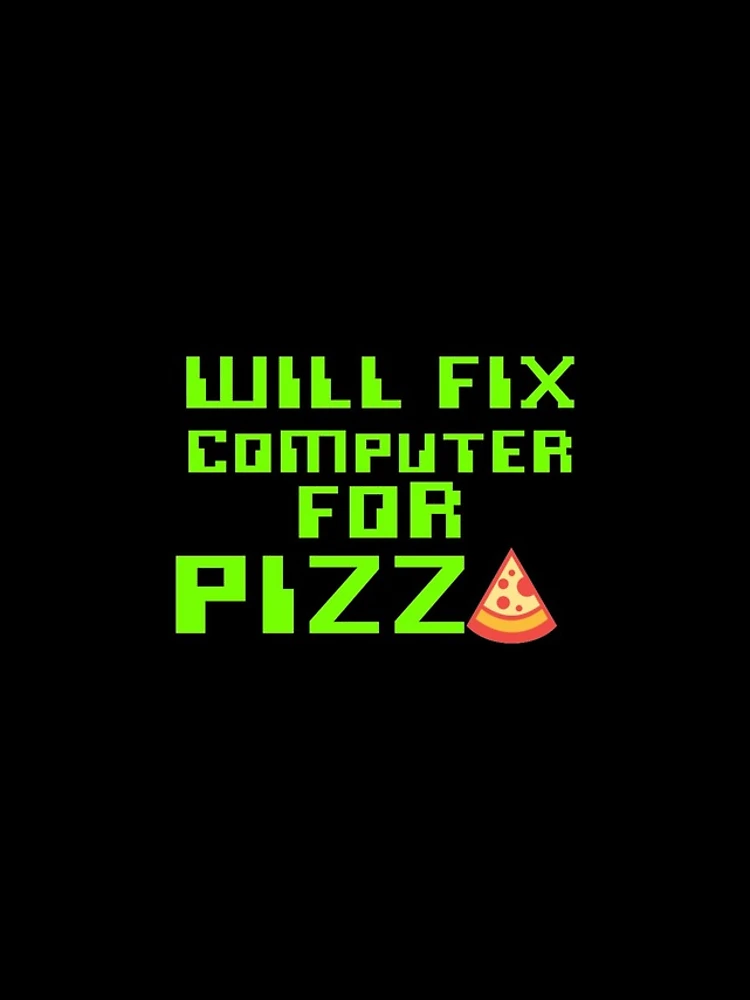 Thumbnail 4 of 4, iPhone Case, Will Fix Computer For Pizza, Computer Tech, Computer Repair designed and sold by Designs4Less.