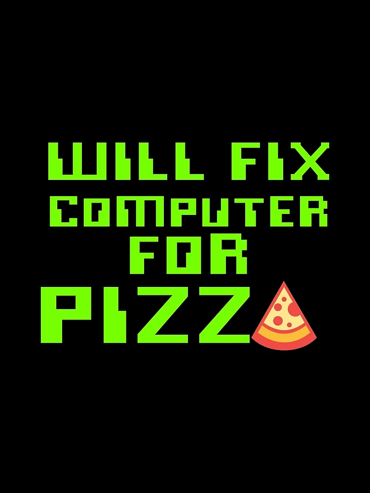 Thumbnail 3 of 3, Scarf, Will Fix Computer For Pizza, Computer Tech, Computer Repair designed and sold by Designs4Less.