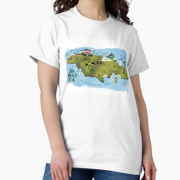 Item preview, Jamaica Illustrated Map designed and sold by Francisco Martins.