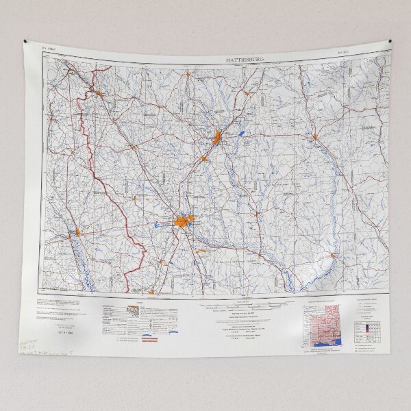 Item preview, USGS TOPO Map Mississippi MS Hattiesburg 707392 1984 250000 designed and sold by WetdryvacRBO2.