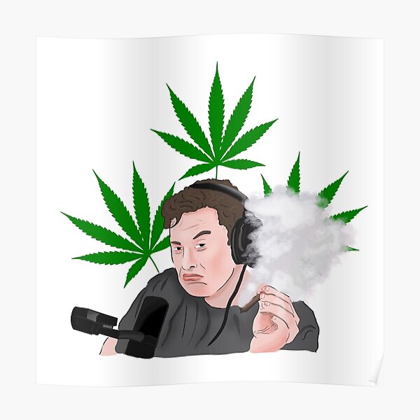 Poster Elon Musk Smoking Weed Regalo Regalos De Cannabis Poster Elon Musk Smoking Weed Regalo Regalos De Cannabis