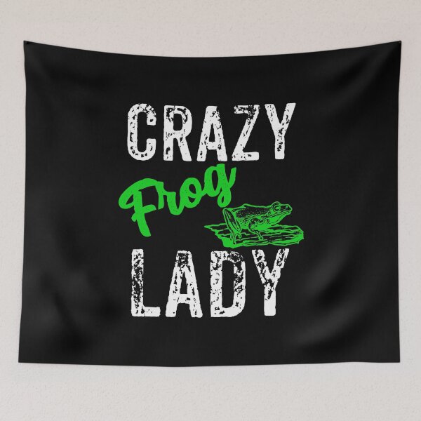 Item preview, Crazy Frog Lady, Frog Lover Gift designed and sold by Designs4Less.