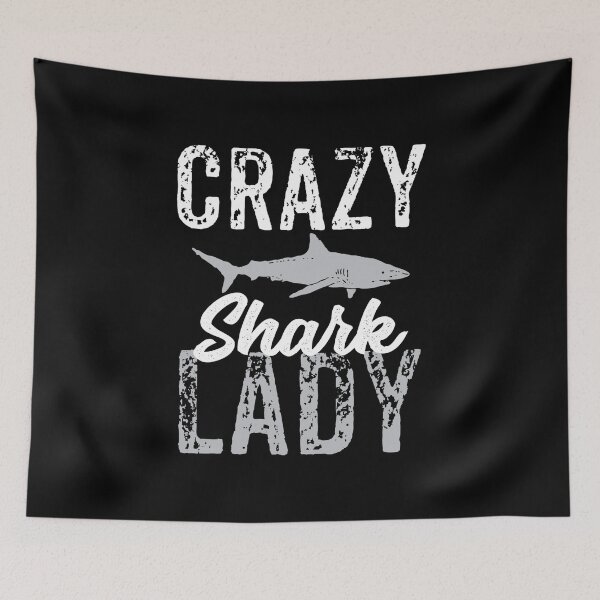 Item preview, Crazy Shark Lady, Shark Lover designed and sold by Designs4Less.
