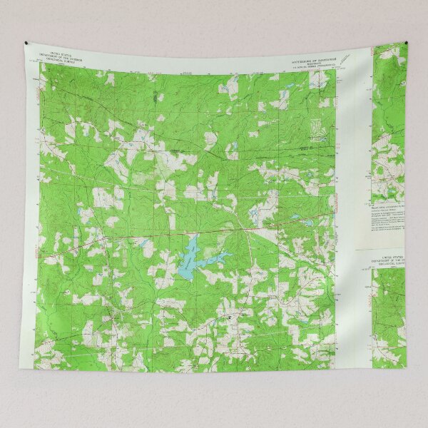 Artikelvorschau, USGS TOPO Karte Mississippi MS Hattiesburg SW 335772 1965 24000 entworfen und verkauft von WetdryvacRBO2.