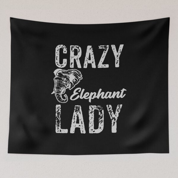 Item preview, Crazy Elephant Lady, Elephant Lover designed and sold by Designs4Less.