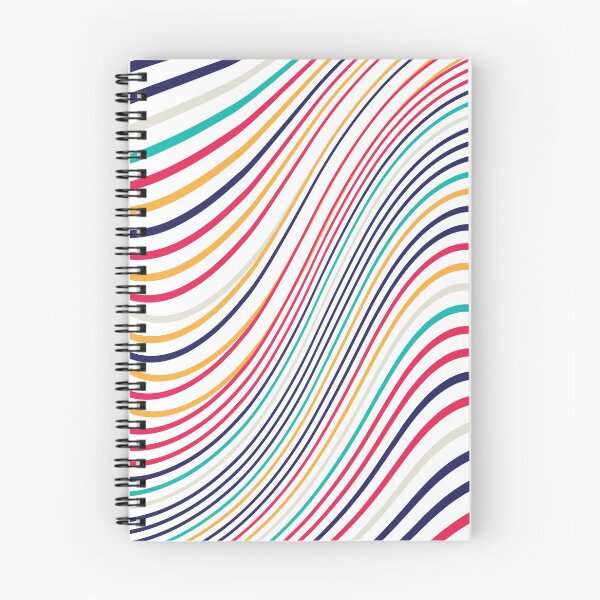 Item preview, Abstract Color Curved Lines Pattern designed and sold by MintaApparel.
