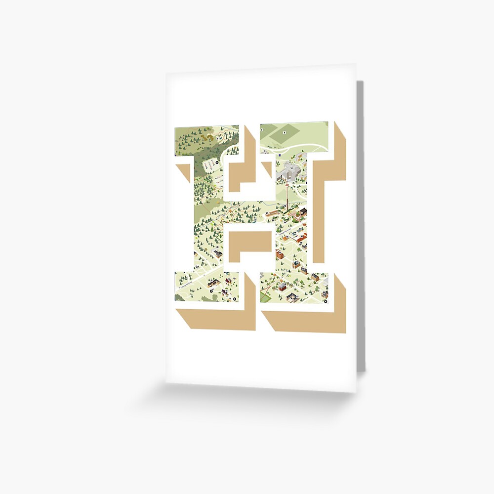 "Hamilton College Map" Greeting Card for Sale by cgoldstein Redbubble