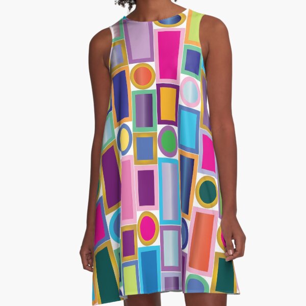 COLOR BLING A-Line Dress