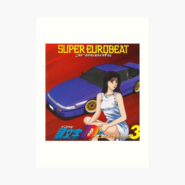 Initial D Eurobeat Art Print By Nordita Redbubble