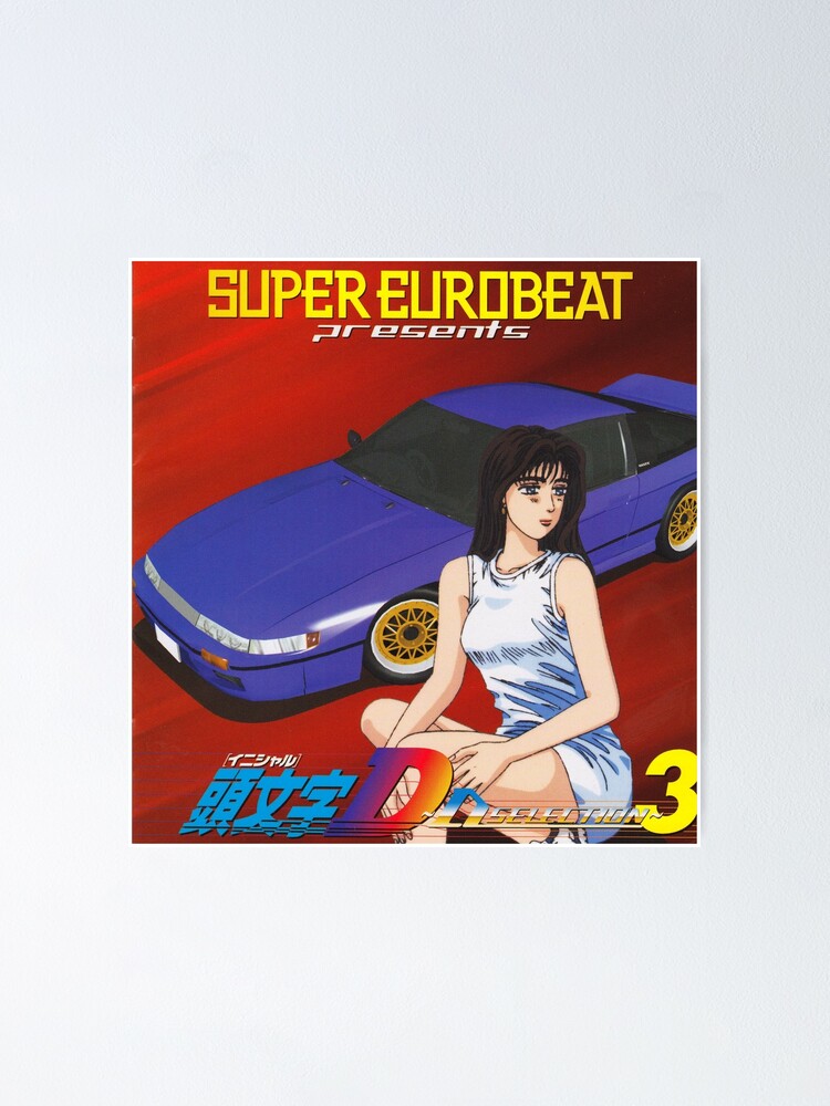 Initial D Eurobeat Poster By Nordita Redbubble