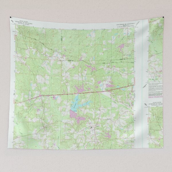 Artikelvorschau, USGS TOPO Karte Mississippi MS Hattiesburg SW 335777 1965 24000 entworfen und verkauft von WetdryvacRBO2.