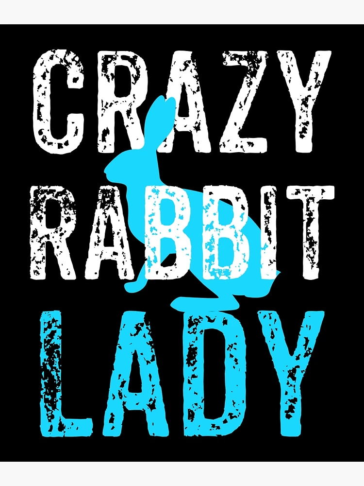 Thumbnail 3 of 3, Canvas Print, Crazy Rabbit Lady, Bunny, Rabbit Gift designed and sold by Designs4Less.