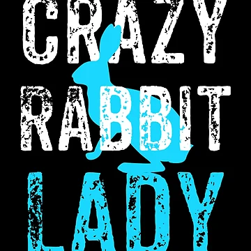 Artwork thumbnail, Crazy Rabbit Lady, Bunny, Rabbit Gift by Designs4Less