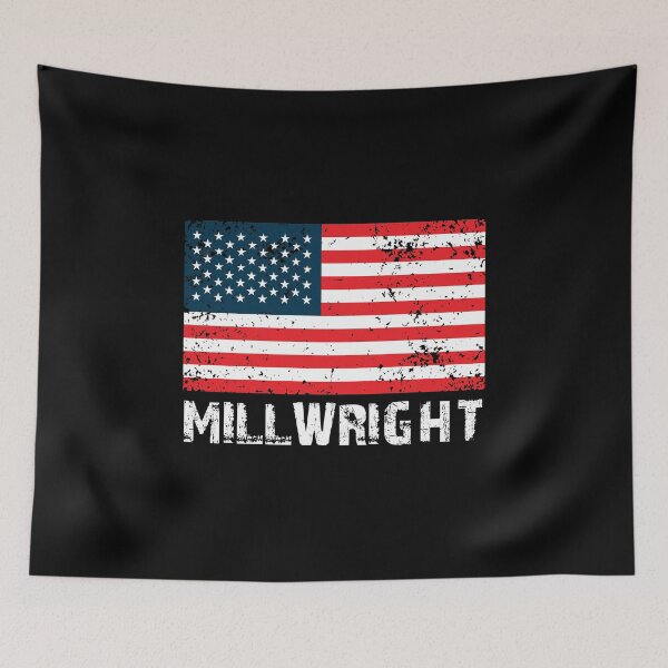 Item preview, Millwright American Flag, Millwrights Mechanics, Millwright Gift designed and sold by Designs4Less.
