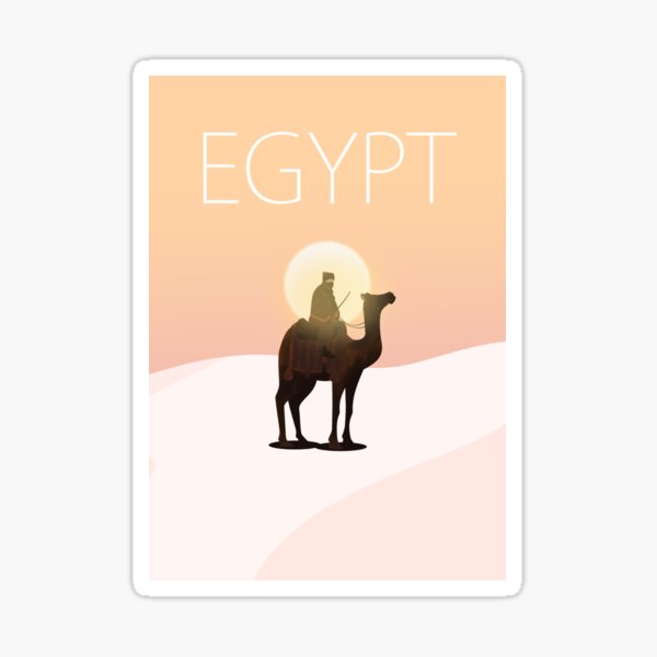 Item preview, Affiche de voyage en Egypte avec chameau designed and sold by Arctic frame studio.