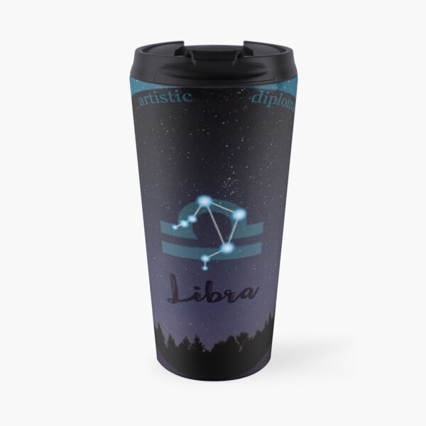 Libra Zodiac Sign Character Traits Travel Mug
