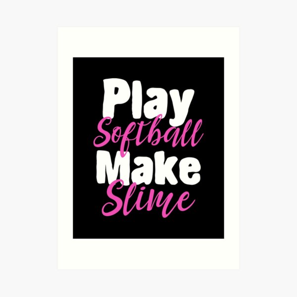 play softball make slime