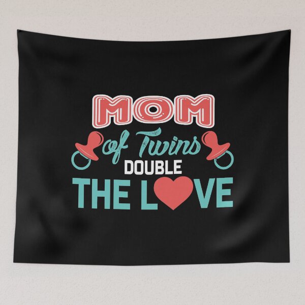 Item preview, Mom Of Twins Hoodie, Double The Love Twins Shirt designed and sold by Designs4Less.
